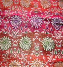 INDIAN SIL/VISCOSE/METALLIC BROCADE FABRIC