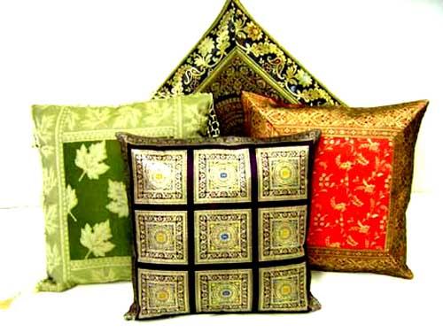 INDIAN JACQUARD CUSHION COVERS