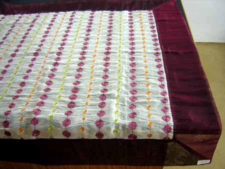 INDIAN POLY ORGANZA EMBD. TABLE COVER