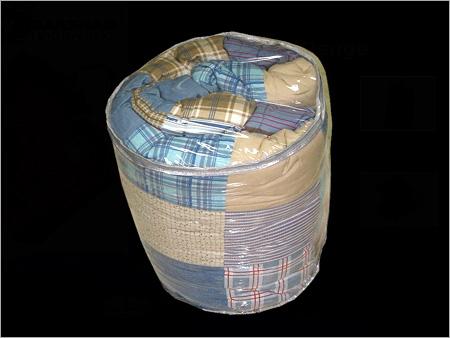 PVE Bag With Transparent Zipper-Shoulder Beading-Handle