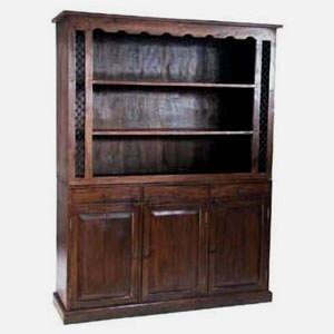 Wooden handcrafted book shelf, Size : 90x30x180 cms.