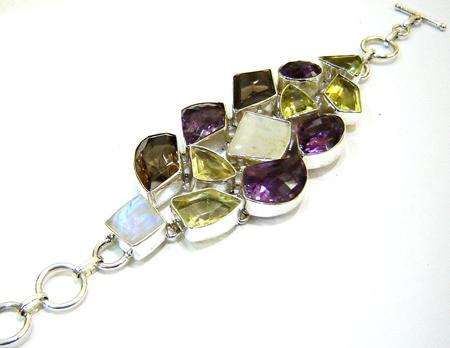 Silver Braclet with stone