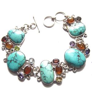 Silver Braclet with stone