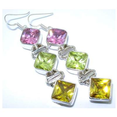 Silver Earring with stone