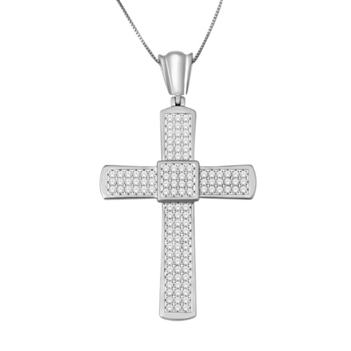 Diamond Studded Gold Cross Pendants