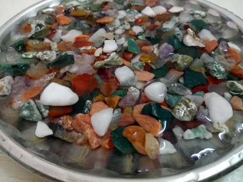 Natural Colorful White Red Green Pebble Stone  / agate crushed abd Marble Granite Gravel Chips for Aquarium Decor