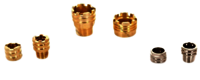 Brass Male Female Inserts For Cpvc Fittings - Free Cutting Brass Is 319 Type (i), 1/2" To 2 Bsp Thread Sizes , Cnc Machined, Deep Groove For Maximum Pull Out Resistance