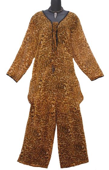 TIGER PRINT PANT SET
