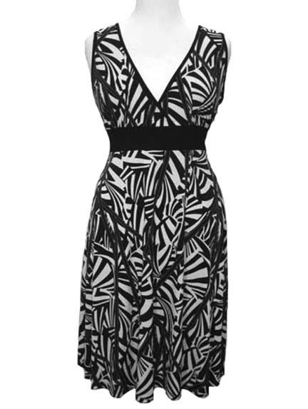 RAYON PRINTED DRESS
