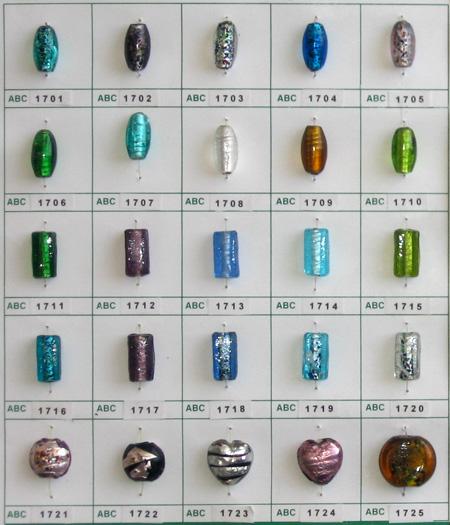 Silver Foil Beads