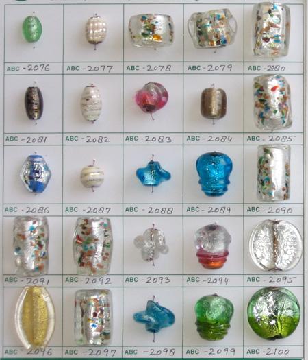 Silver Foil Beads