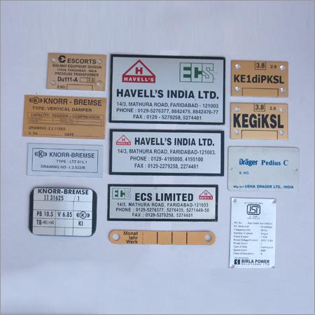 Aluminium Name Plates