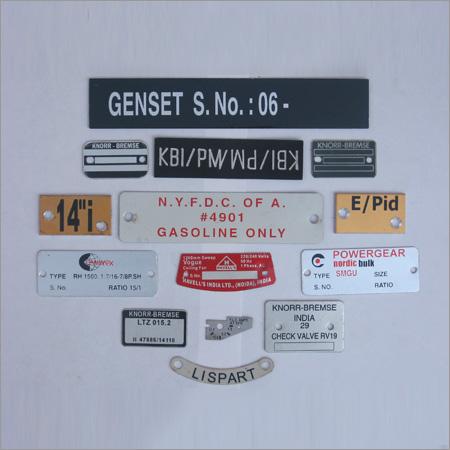 Aluminium Name Plates