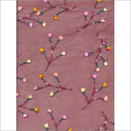 Chiffon with Hand Embroidery