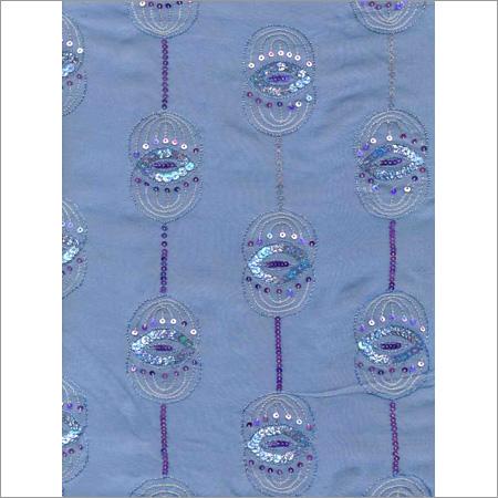 Silk Crape with Hand Embroidery