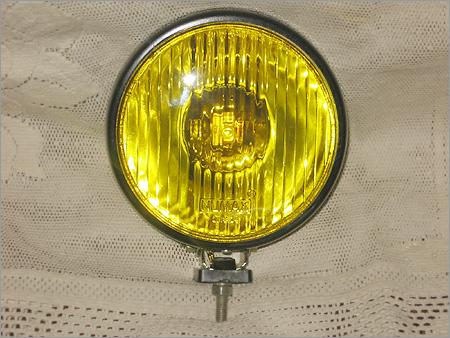 Head Lamp - Metal And Glass, Diameter 10cm, Yellow Lens | Bright Light, Durable, Weatherproof, 12V 25W
