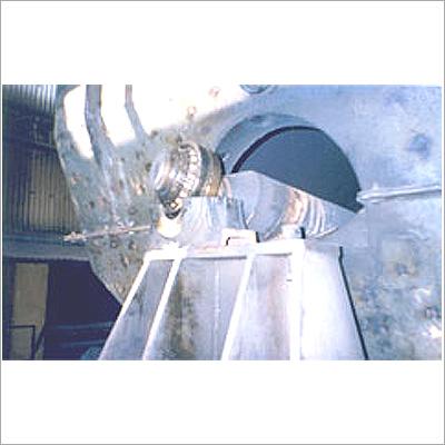 Damaged bearing block due to high vibration