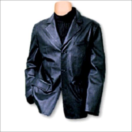 Men's Leather Blazer