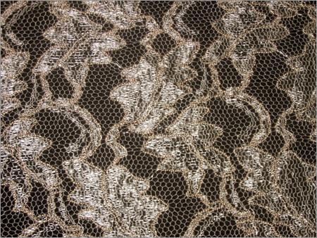 Nylon Lace Fabric with Dori Work