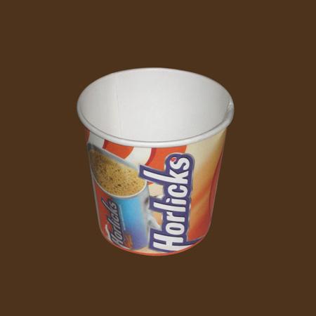 Paper Glass - 200ml, 80x80mm, White | Disposable, Lightweight, FDA Compliant, Printable, Ideal for Serving Beverages and Food