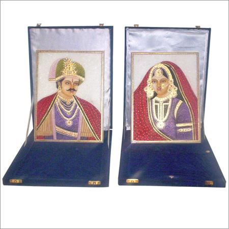 Marble Tile Painting (Raja Rani)