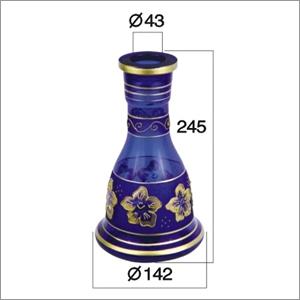 Wenzhou King Kim Water Container - Glass, 245mm Height x 142mm Base Diameter, Blue | Elegant Design, Durable, Easy Cleaning, Decorative Water Storage