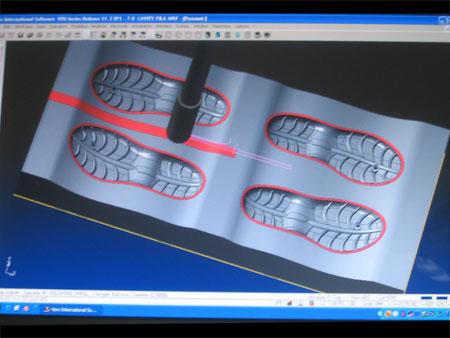 Shoes Components Designs on Computer