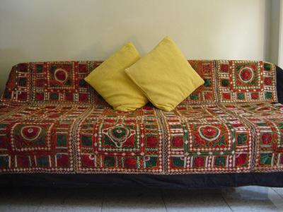 Square Mirror Work Bedsheet