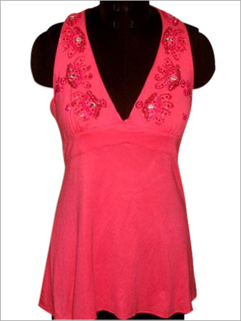 Halter Top with Bead Work