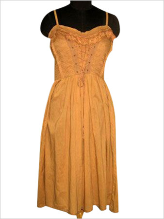 Embroidered Strap Dress