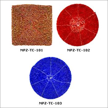 Coasters - Polyester 100-150mm Red & Blue | Durable Stylish Surface Protection Easy Clean