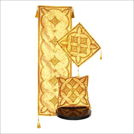 Dark Gold Runner Place Mat Cushion Cover
