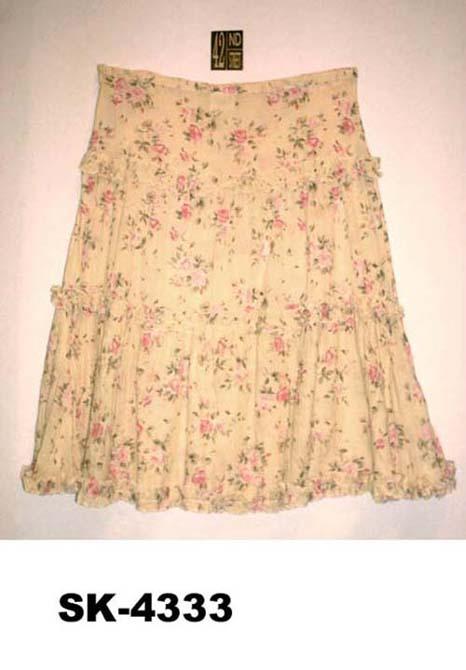 Printed Cotton Skirt