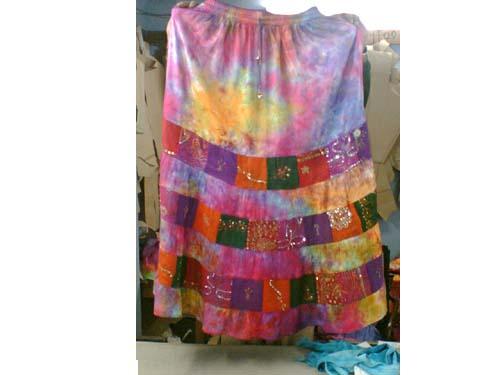 Heavy sequins petch skirt