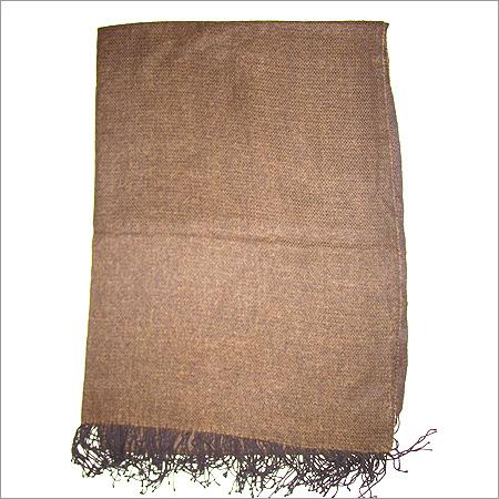Pashmina Stole - Pashmina Wool 70x200cm Brown | Soft Texture Lightweight Warmth Fringe Finish
