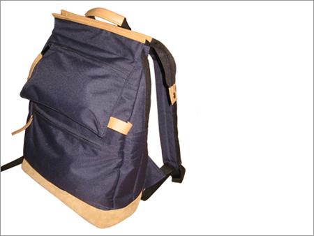 Leather Nylon Backpack