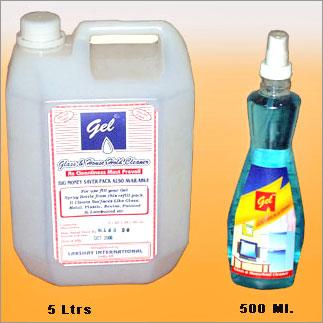 Glass Cleaner - Water Surfactants, 500 ml & 5 L Plastic Bottles | Streak-Free Shine, Fast Drying, Mild Scent