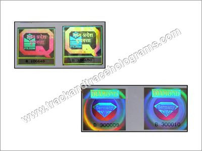 Hologram Serial Number Stickers