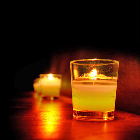 Jelly Candles In Glass