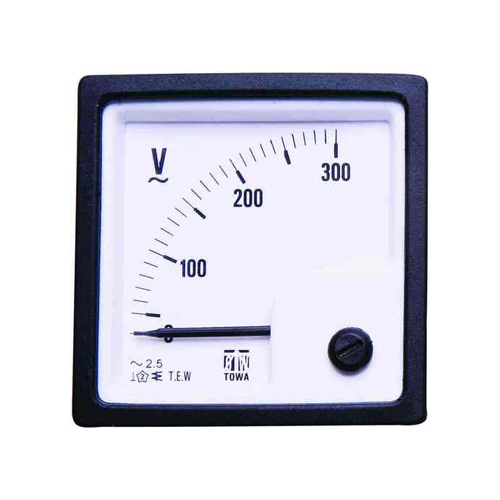 Sd 72 Analog Panel Voltmeter - Color: White