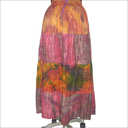Lurex Gogo Print Skirt
