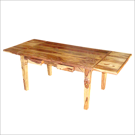 Wooden Table with Drawers