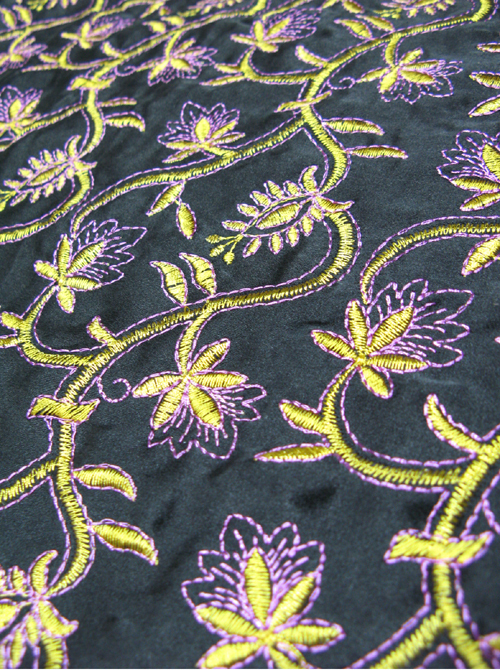 Machine Embroidery Silk Fabric