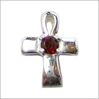 Silver and Stone Pendant
