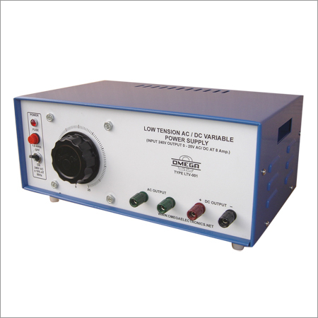 LOW TENSION AC-DC VARIABLE POWER SUPPLY