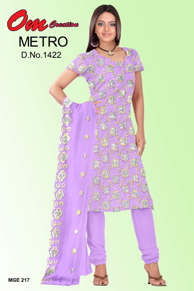 30 x 30 Georgette Dyed Fabrics