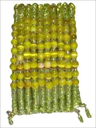 AB-BF - Glass Beads 6x4 cm, Yellow-Green | Elegant Design, Lightweight, Handcrafted Clasp Bracelet