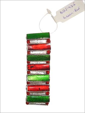 BDJ - 425 Green Red - Metal Enamel, 150x10 mm, Green | Stylish Accessory, Durable, Comfortable Clasp