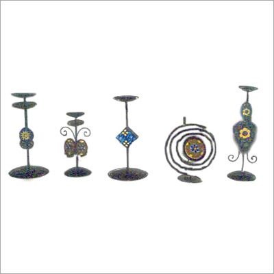 Wrought Iron Candle Stand