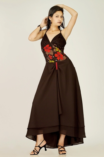 Black Chiffon Dress